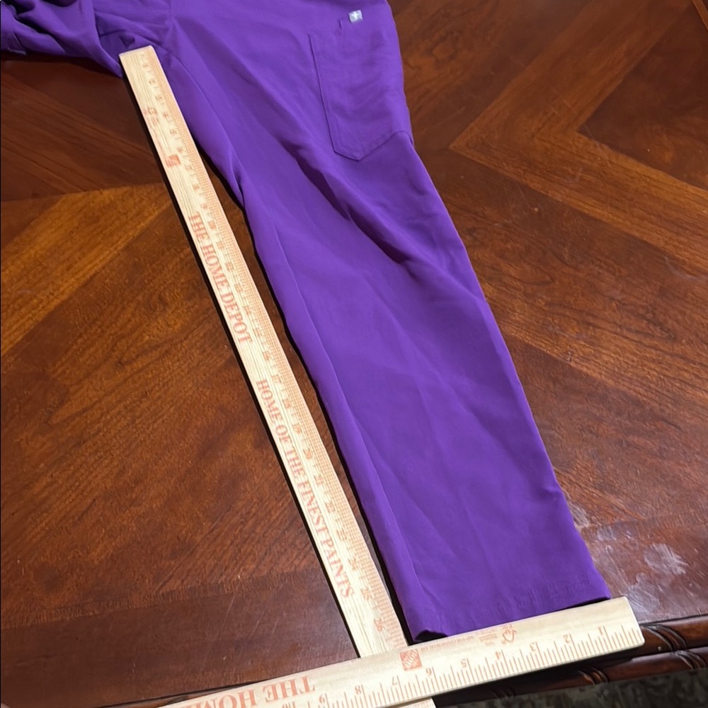 Figs Women's Purple Drawstring Cargo Jogger Pants - Picture 16 of 16